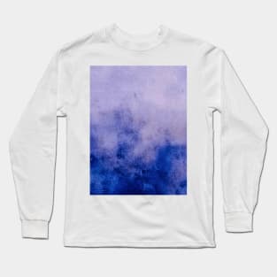 blue gradient watercolor design Long Sleeve T-Shirt